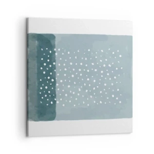Canvastavla - Bild på duk - Uppstådda ur det blåa - 50x50 cm