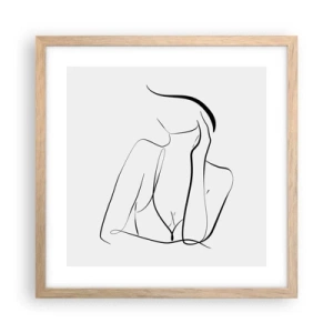 Affisch i ram av ljusek - På drömvågen - 40x40 cm