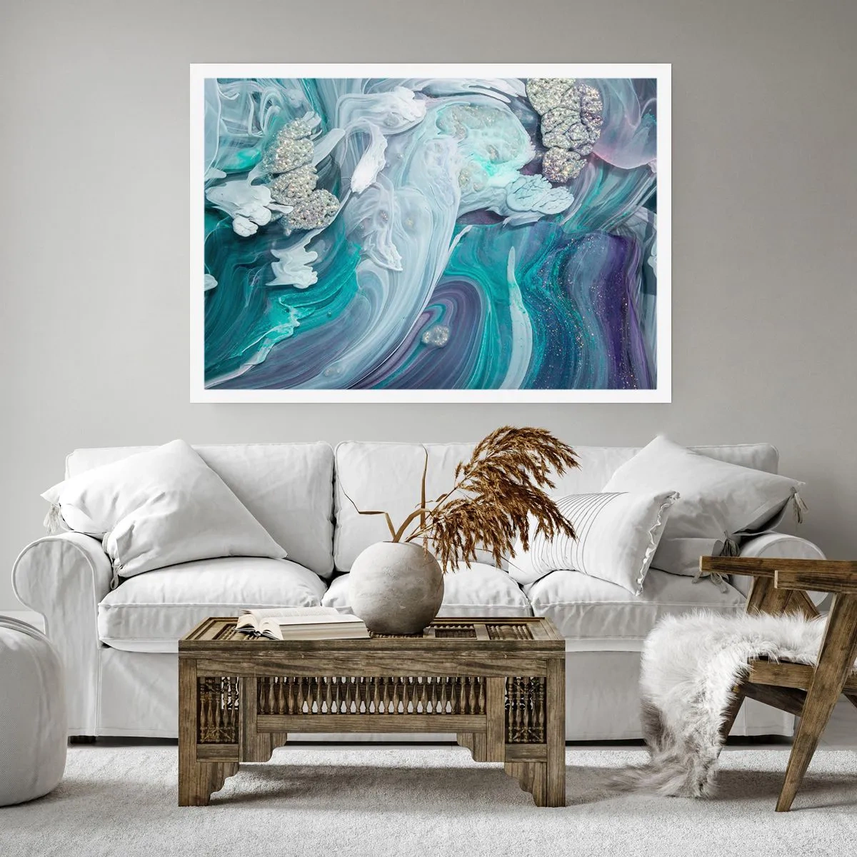 Affisch - Blåhetens strömmar - 70x50 cm