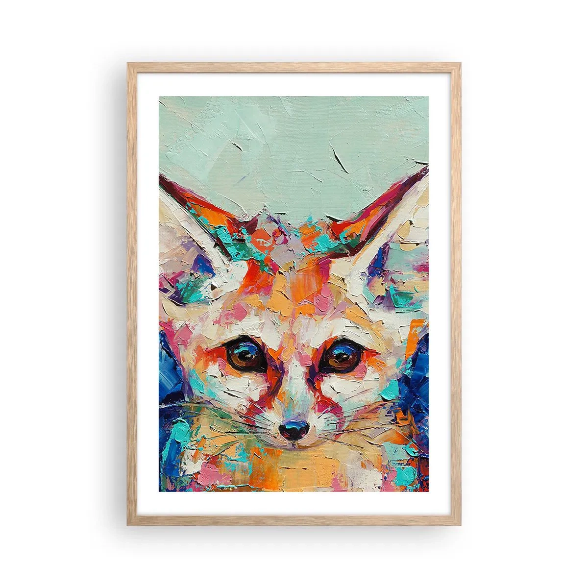 Affisch i ram av ljusek - Är ni redo för mig? - 50x70 cm