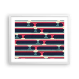 Affisch i vit ram - In och framåt - 50x40 cm