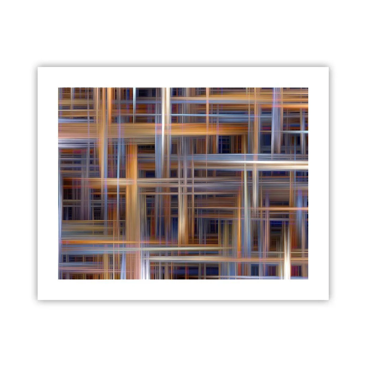 Affisch - Vävd av ljus - 50x40 cm