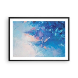 Affisch i svart ram - Vinterabstraktion - 70x50 cm