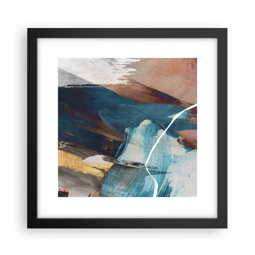Affisch i svart ram - Med styrka och energi - 30x30 cm