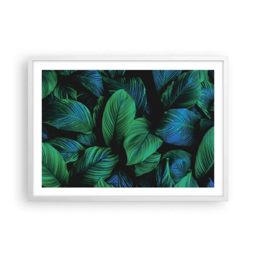Affisch i vit ram - I gröna folkmassan - 70x50 cm