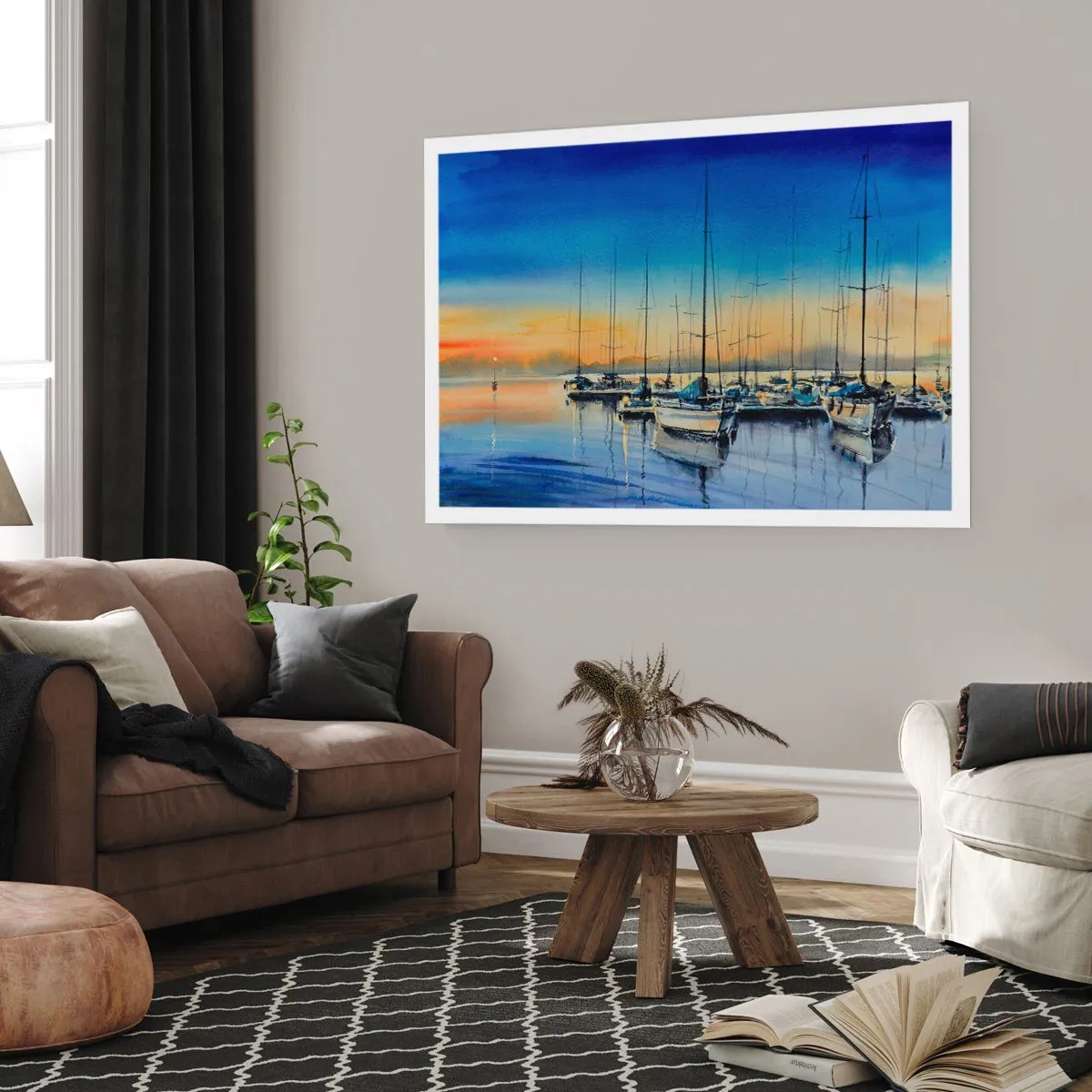 Affisch - Slutet på en bra dag - 100x70 cm