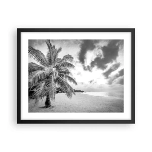 Affisch i svart ram - När du längtar efter ensamheten... - 50x40 cm