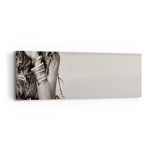 Canvastavla - Bild på duk - Som flickorna brukar - 90x30 cm