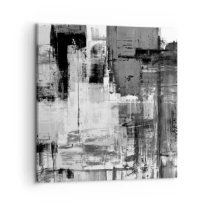 Canvastavla - Bild på duk - Grått är vackert - 60x60 cm