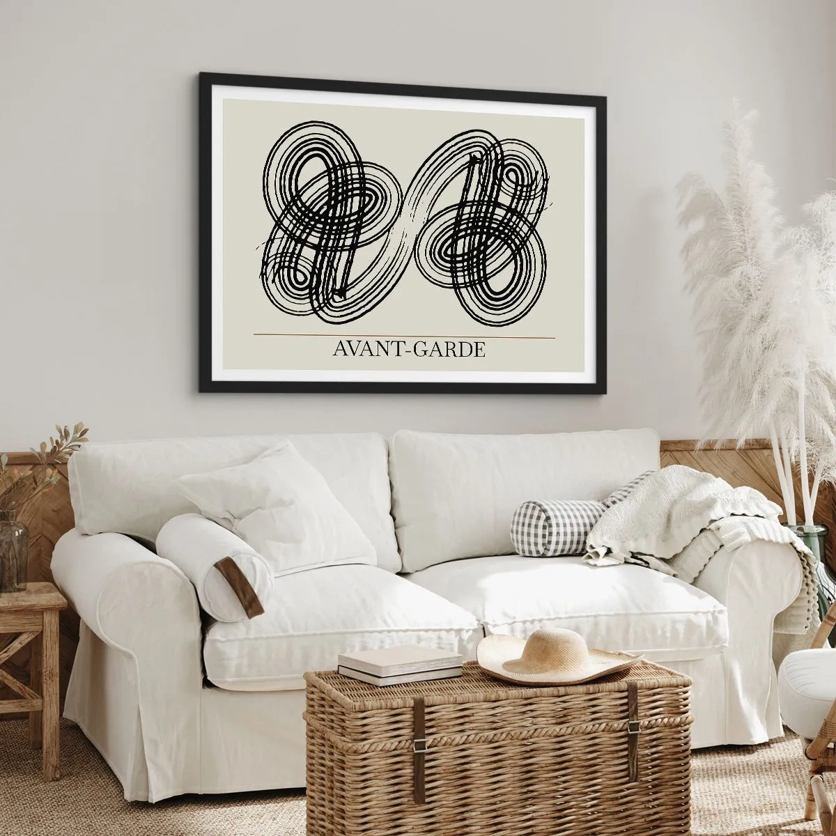 Affisch i svart ram - Det kom ut spontant - 40x30 cm