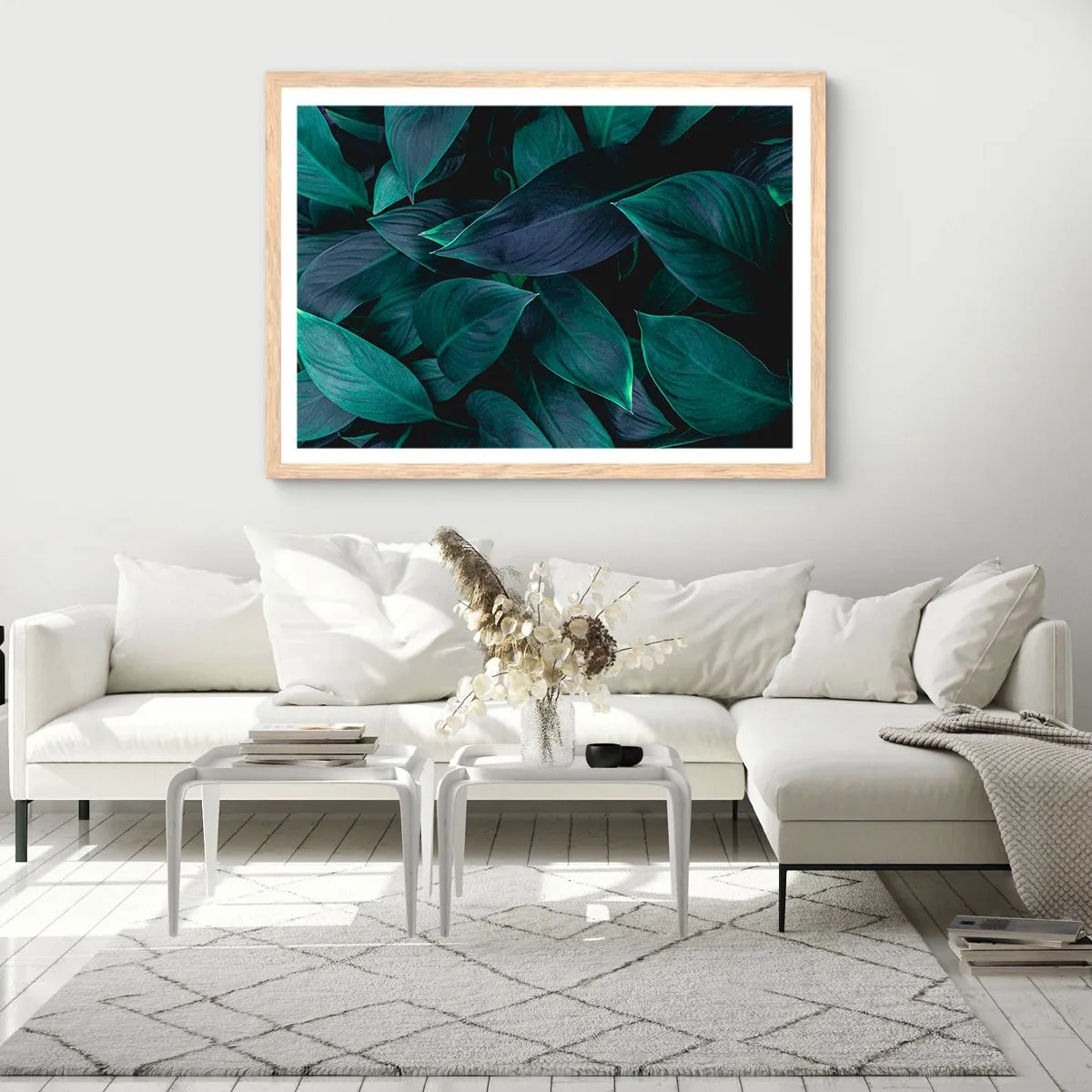 Affisch i ram av ljusek - Grönskan själv - 100x70 cm