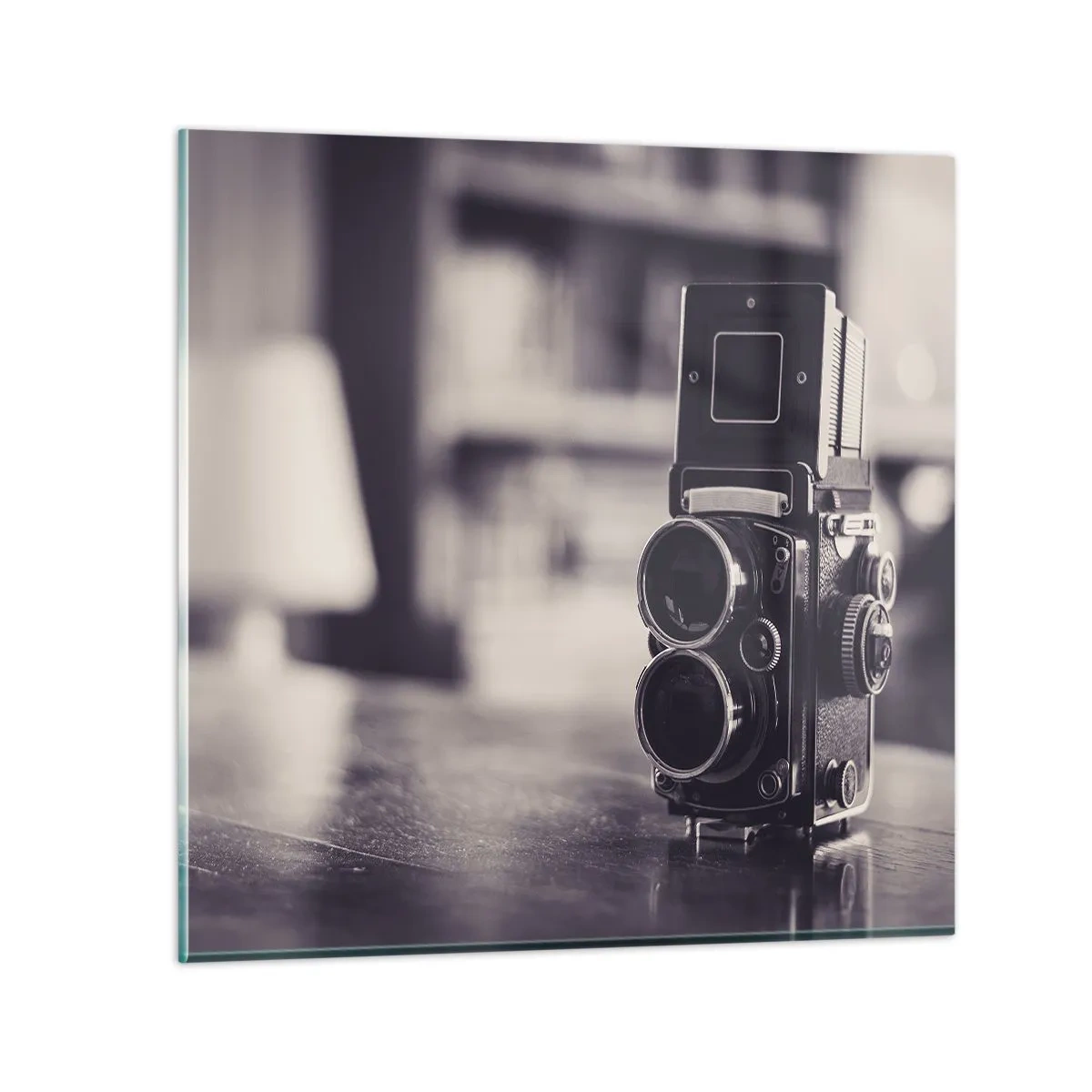 Glastavla - Bild på glas - Ett gammalt fotografis magi - 70x70 cm