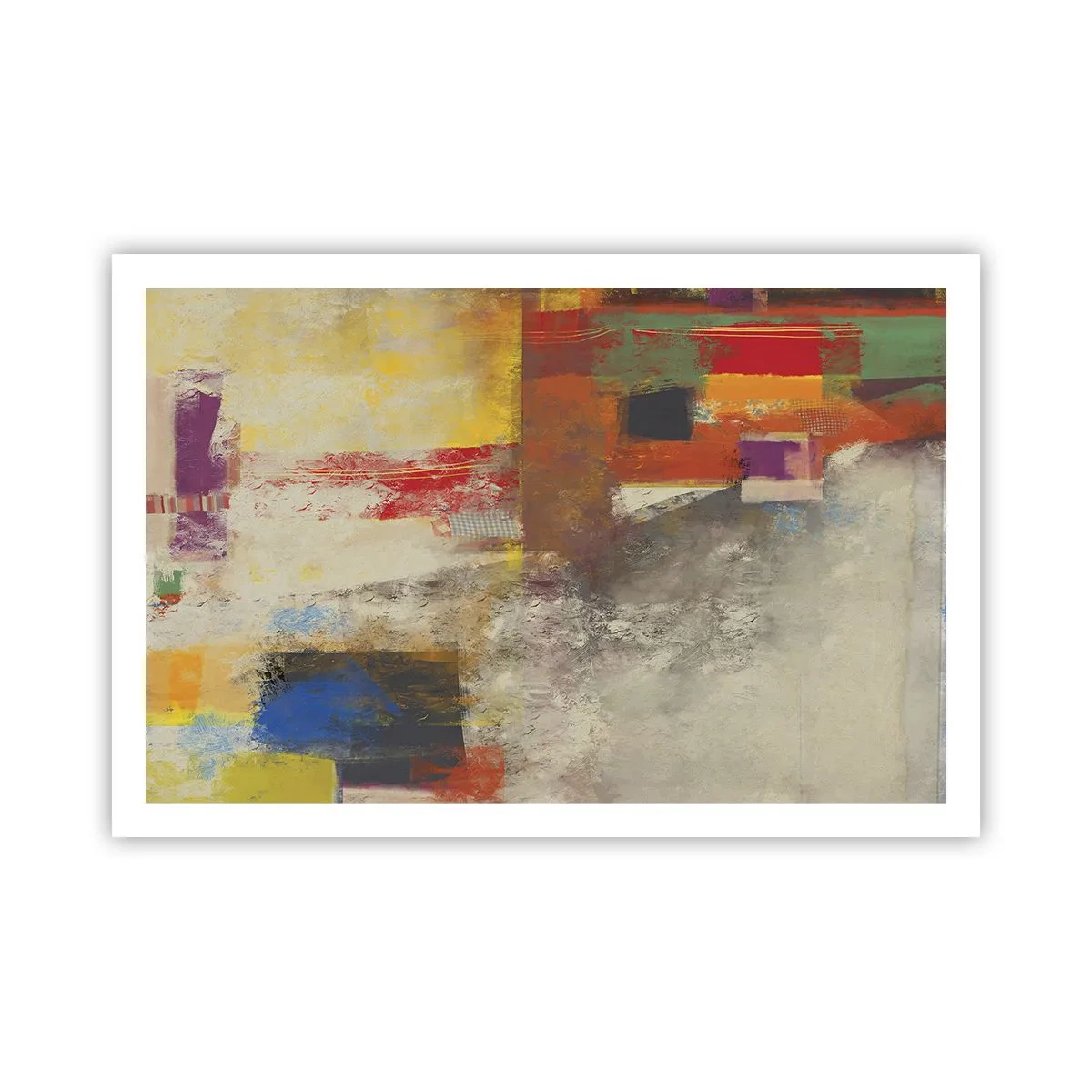 Affisch - Färgernas geometri - 91x61 cm