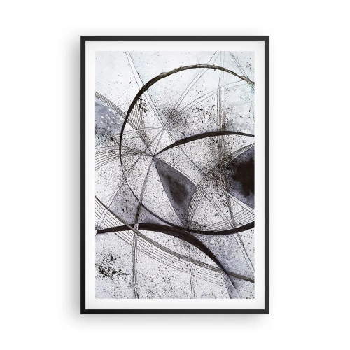 Affisch i svart ram - Futuristisk fantasi - 61x91 cm