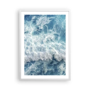 Affisch i vit ram - Glatt och hoppande - 50x70 cm