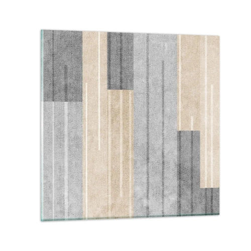 Glastavla - Bild på glas - Komposition: allt i lod - 70x70 cm