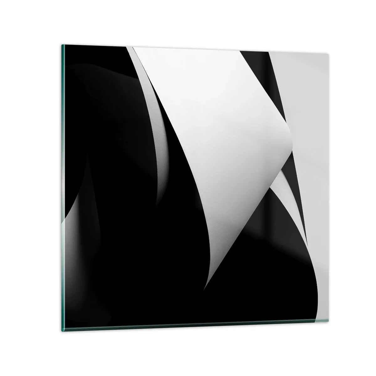 Glastavla - Bild på glas - Ljusplan från skuggornas djup - 40x40 cm