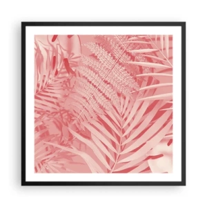 Affisch i svart ram - Rosa koncept - 60x60 cm