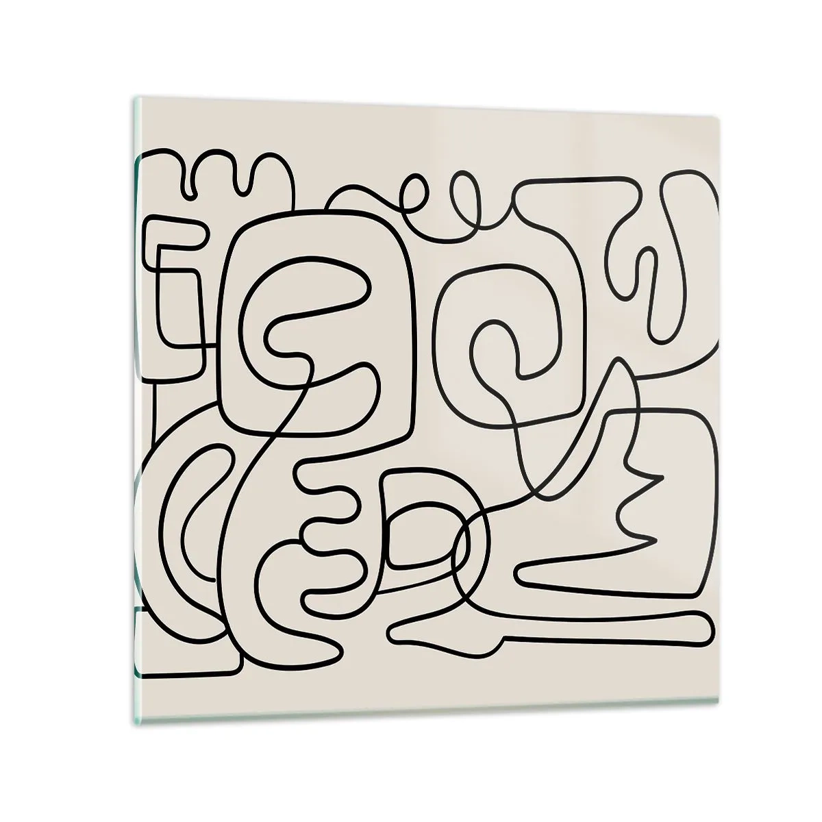 Glastavla - Bild på glas - Följ spåret - 30x30 cm