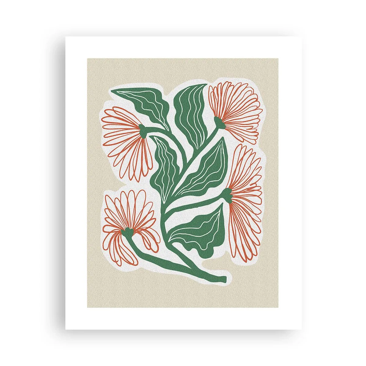 Affisch - Folkligt och modernt - 40x50 cm