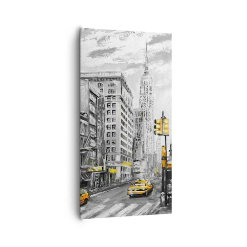 Canvastavla - Bild på duk - New York berättelse - 65x120 cm