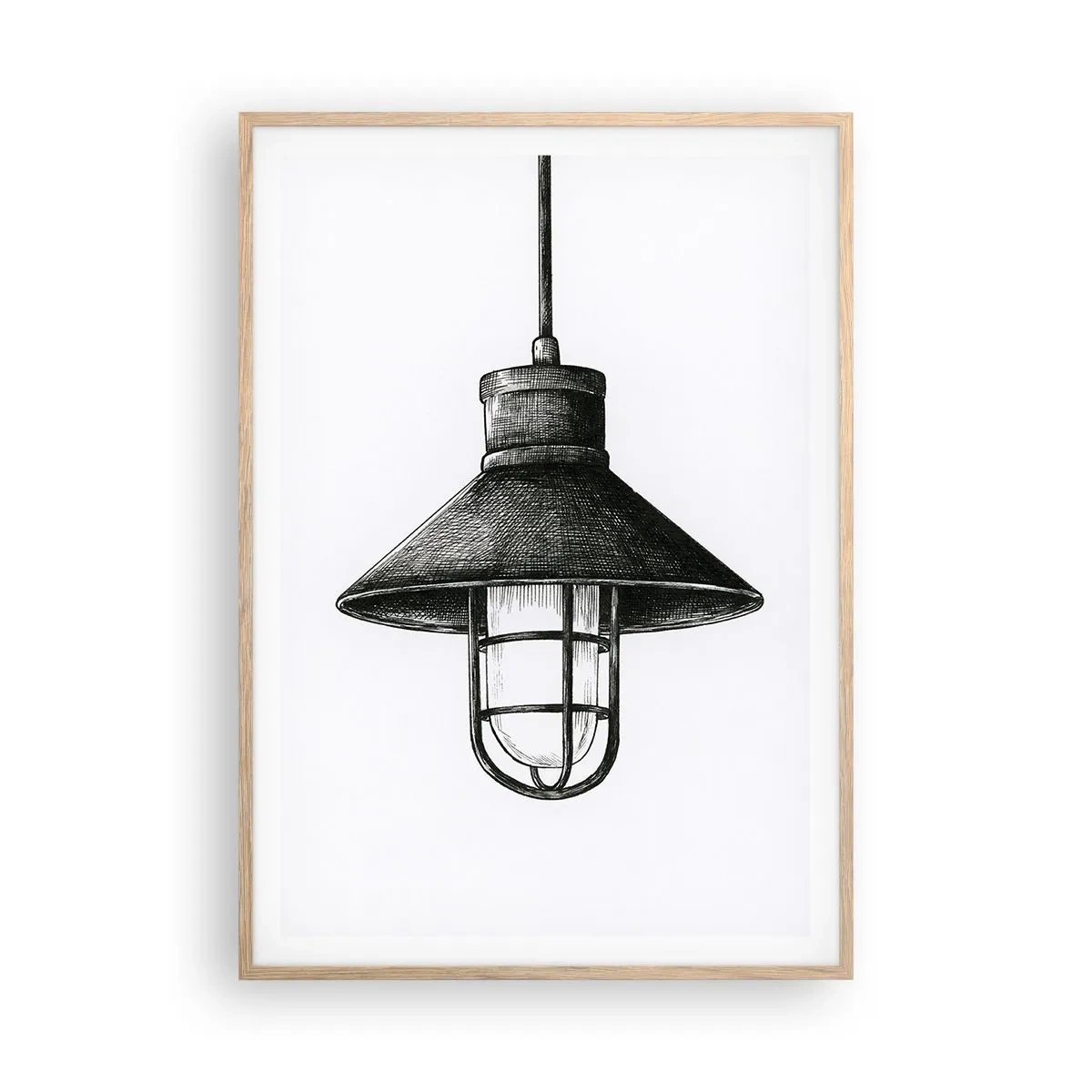 Affisch i ram av ljusek - Som för många år sedan... - 70x100 cm