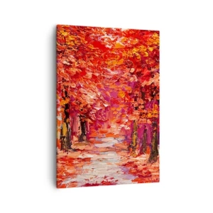Canvastavla - Bild på duk - Höstimpresion - 50x70 cm