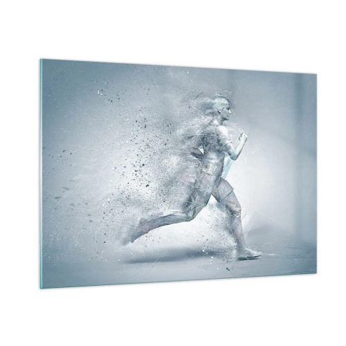 Glastavla - Bild på glas - Kristallren energi - 100x70 cm