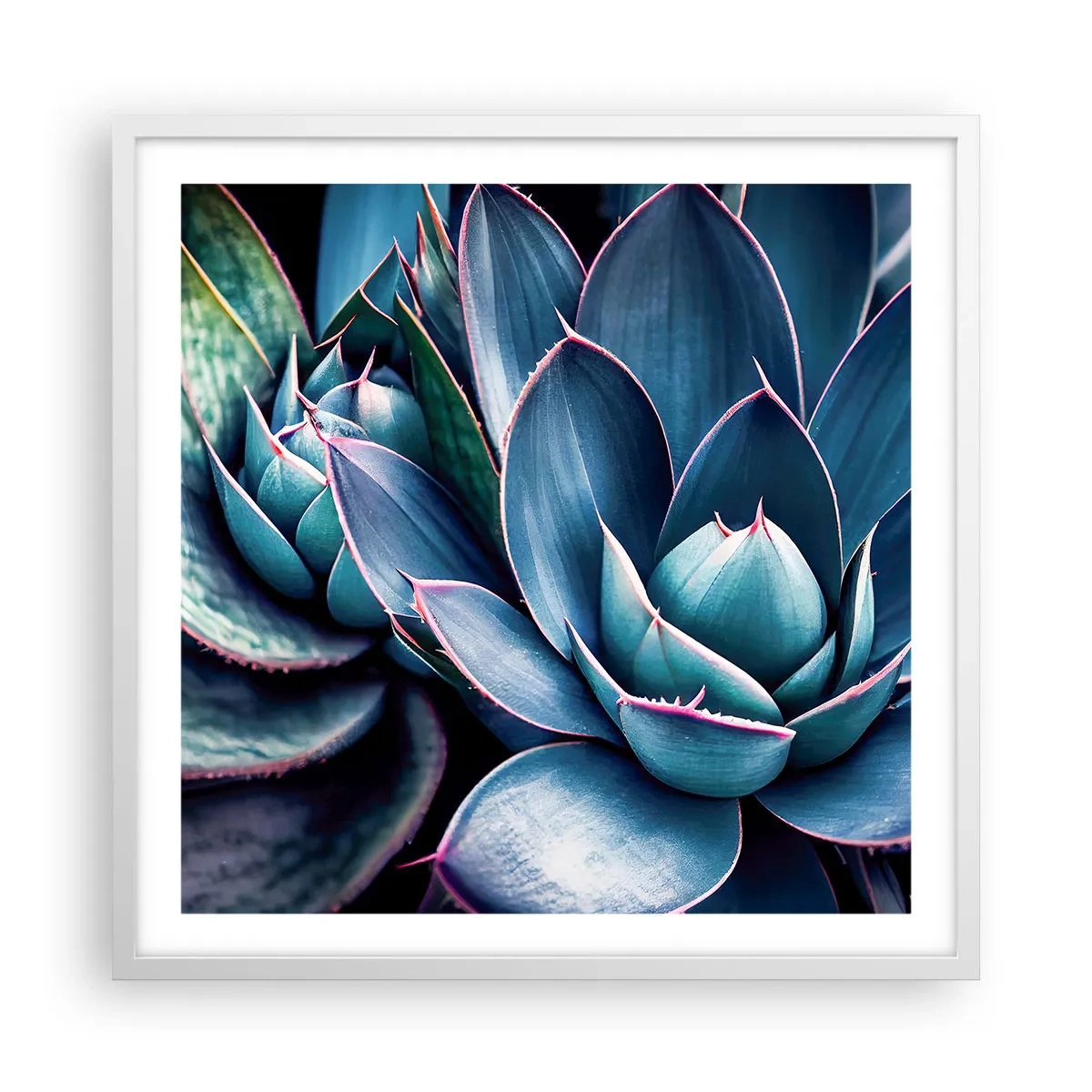 Affisch i vit ram - Vital kraft - 60x60 cm