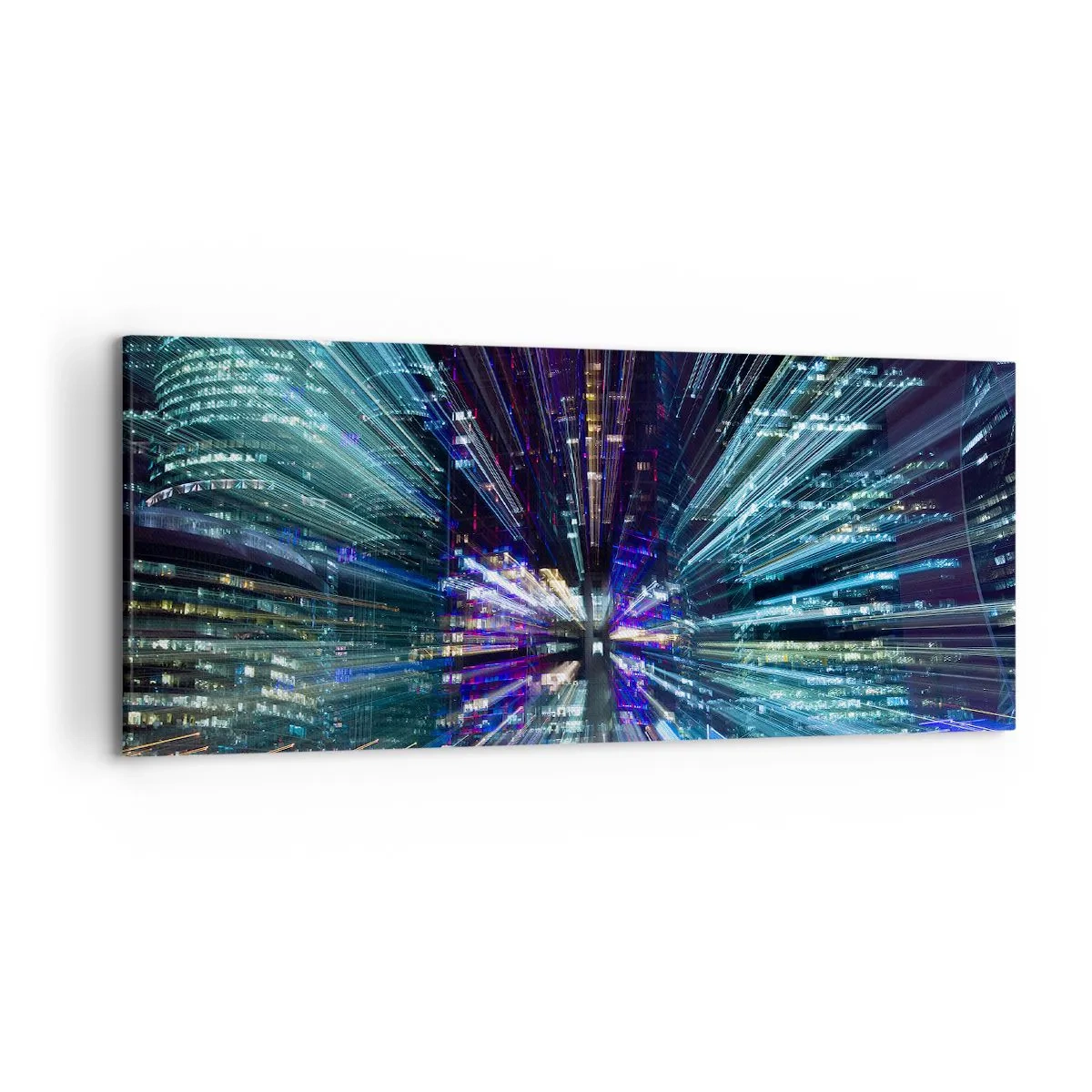 Canvastavla - Bild på duk - Övergång till hyperrymden - 120x50 cm