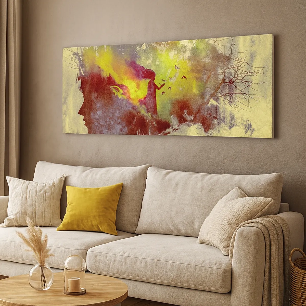 Canvastavla - Bild på duk - Moder Naturen - 30x30 cm