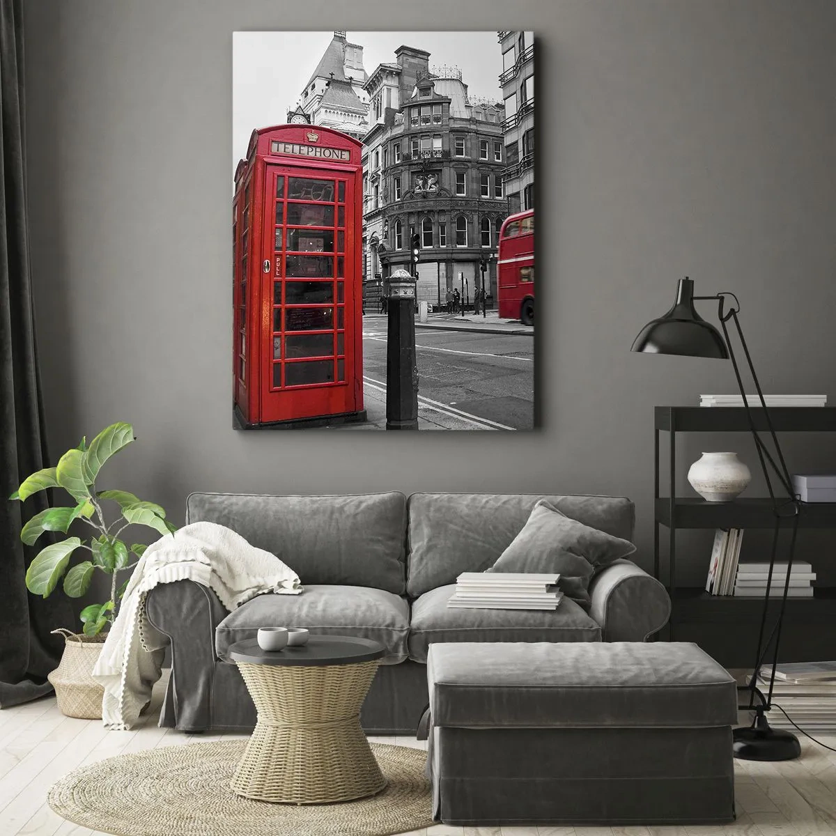 Canvastavla - Bild på duk - Rödast i Europa - 50x70 cm