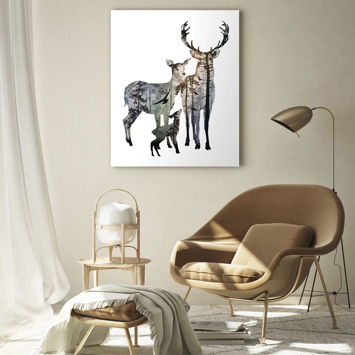 Glastavla - Bild på glas - Familjefoto - 70x100 cm