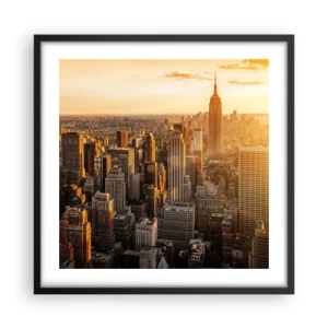 Affisch i svart ram - Växa i solskenet - 50x50 cm