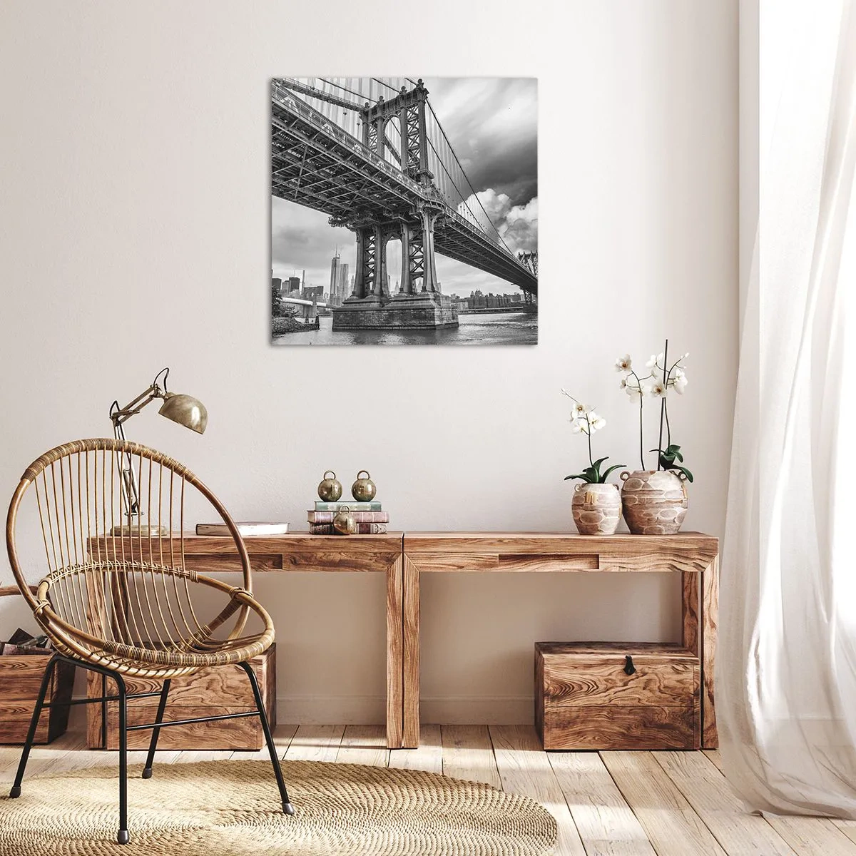 Canvastavla - Bild på duk - Till stadens hjärta - 50x50 cm