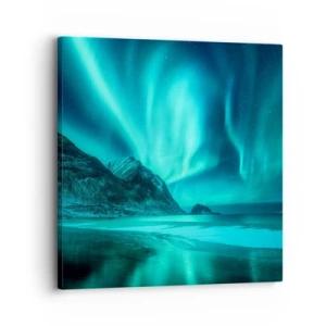 Canvastavla - Bild på duk - Nordens underverk - 30x30 cm