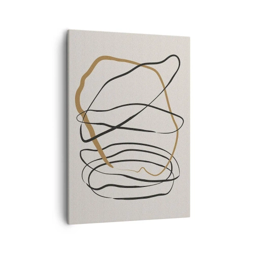 Canvastavla - Bild på duk - Komposition: besittande dans - 50x70 cm