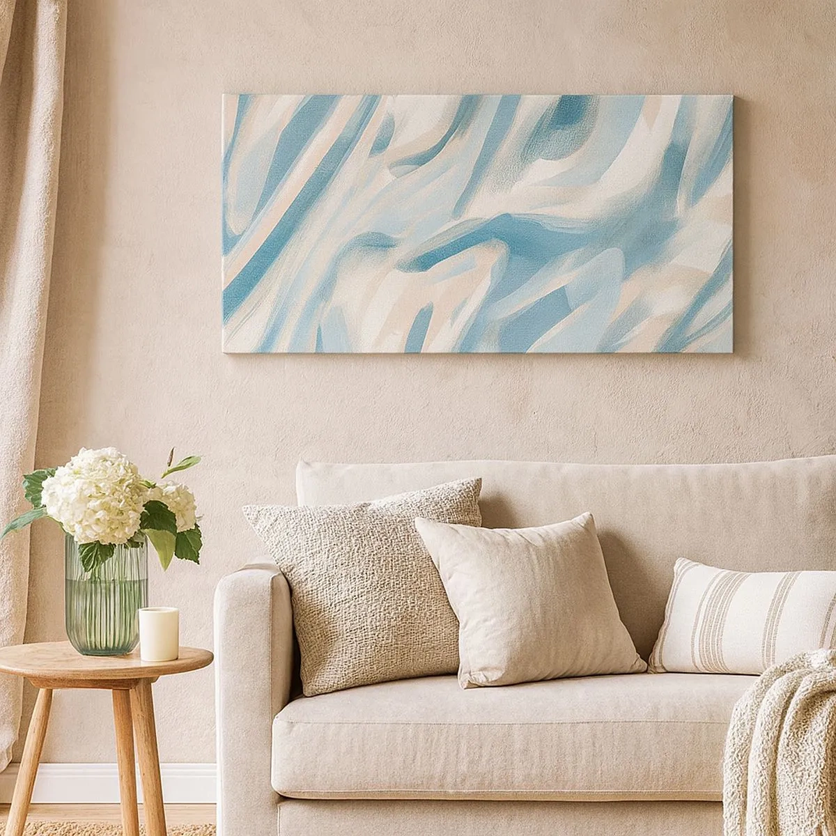 Canvastavla - Bild på duk - Vårvindar - 100x40 cm