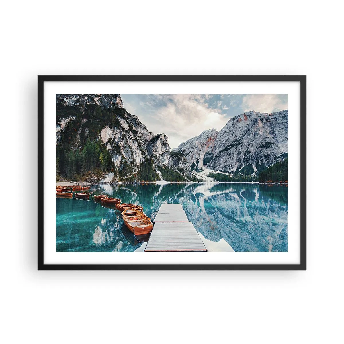Affisch i svart ram - Vi visar dig skönhet - 70x50 cm