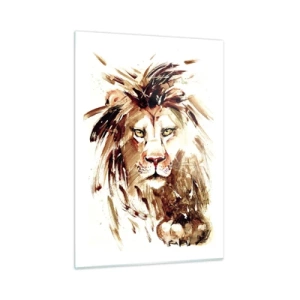 Glastavla - Bild på glas - Styrka och värdighet - 50x70 cm