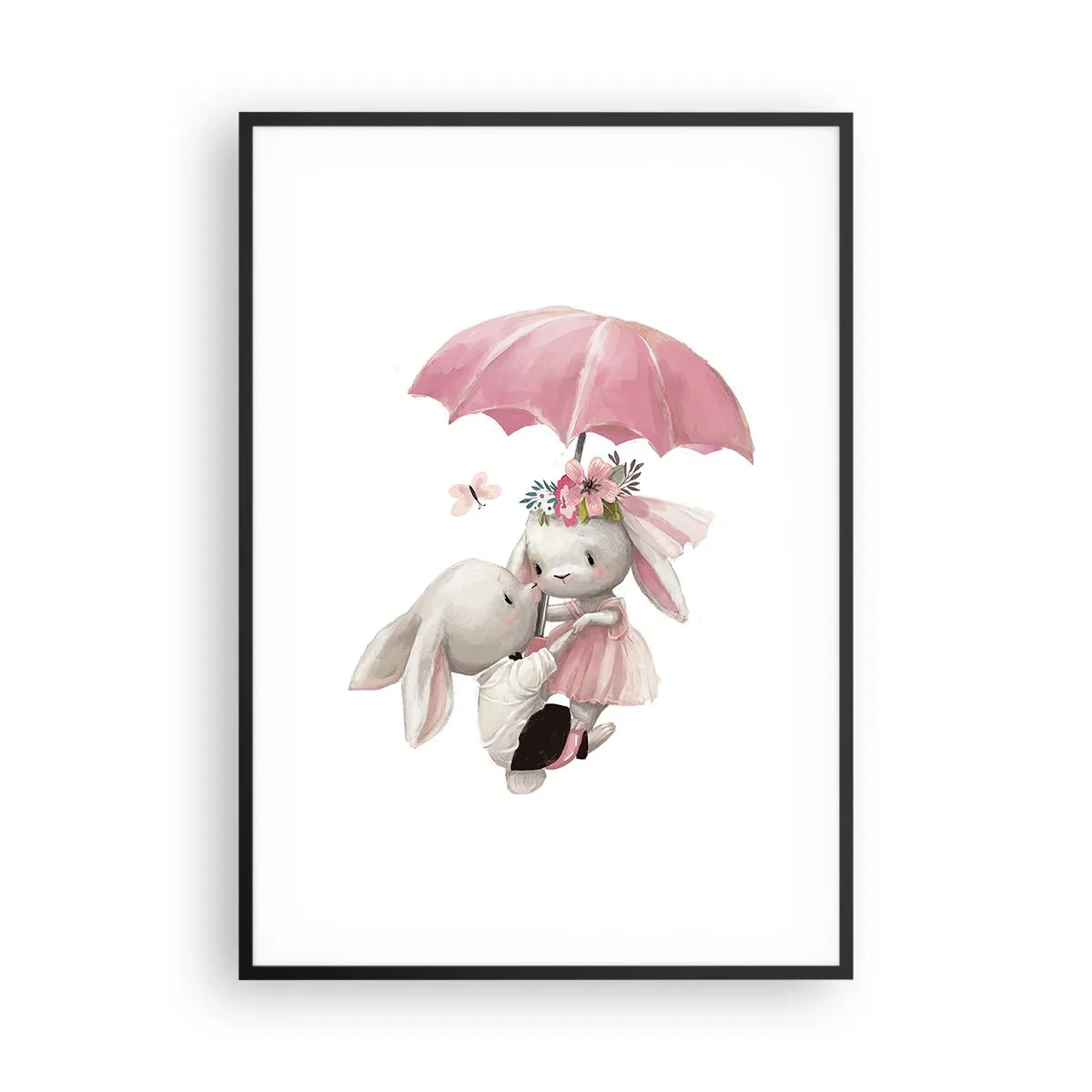 Affisch i svart ram - Det är just kärlek - 70x100 cm