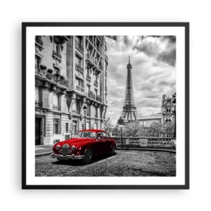 Affisch i svart ram - Rovdjuret i staden - 60x60 cm