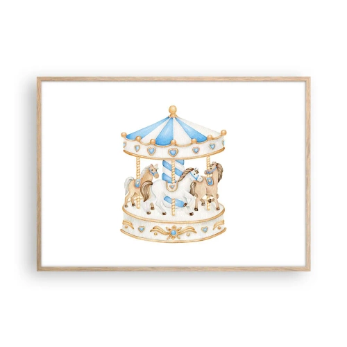 Affisch i ram av ljusek - En ljuvlig barndom - 100x70 cm