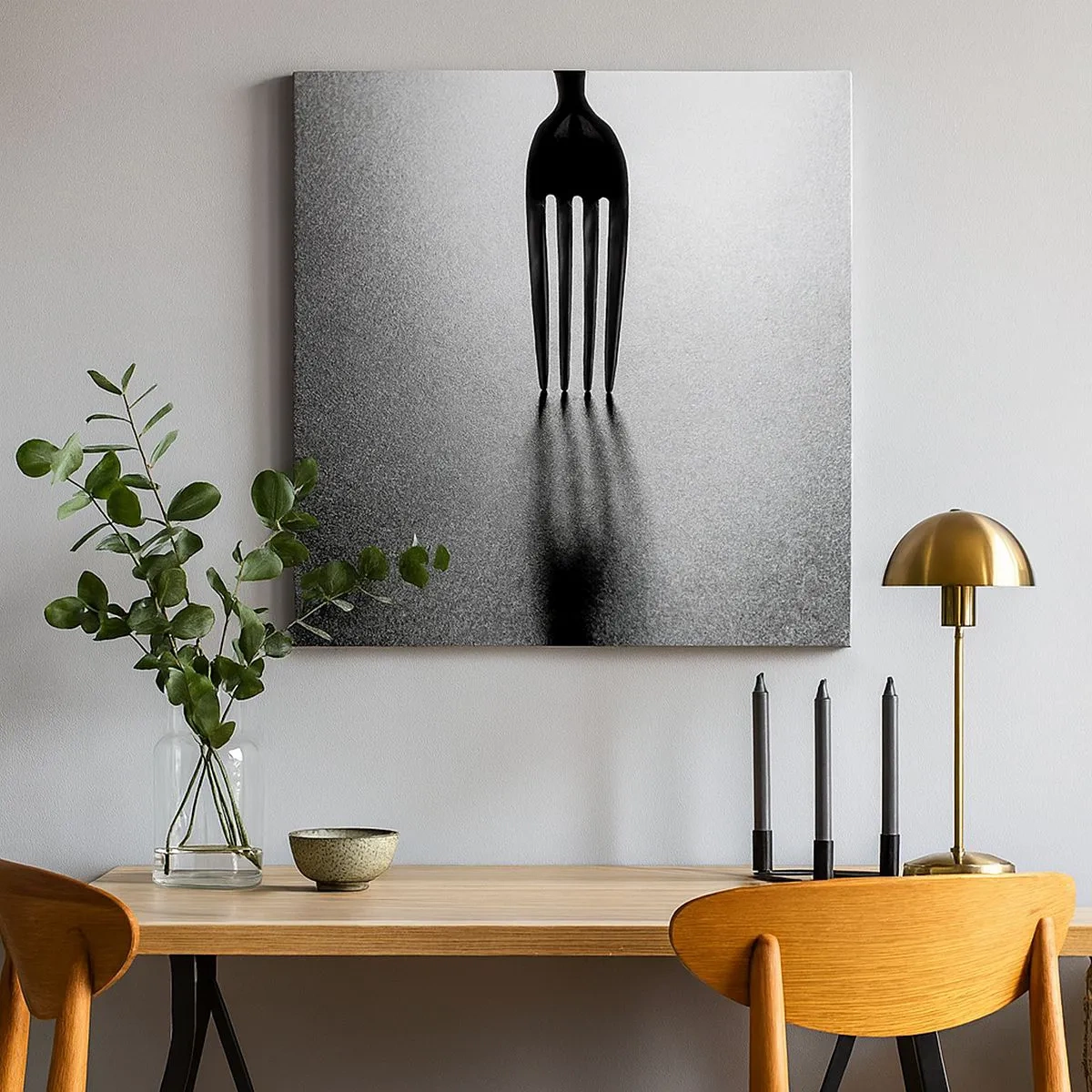 Canvastavla - Bild på duk - Ljus och skugga - 30x30 cm