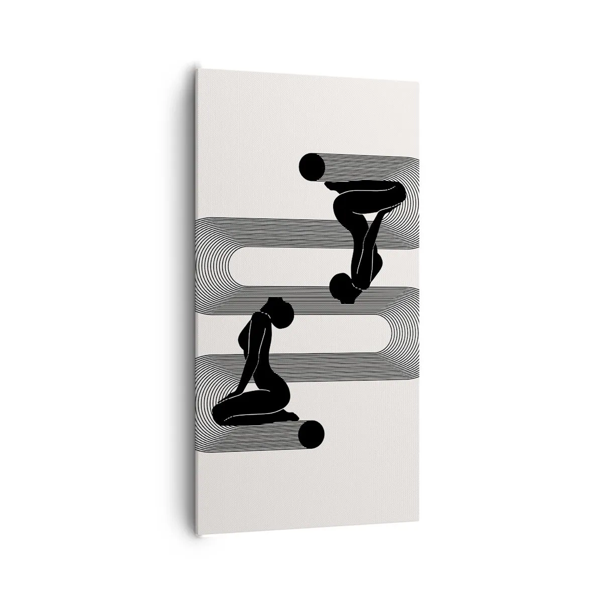 Canvastavla - Bild på duk - Sensuell symmetri - 65x120 cm