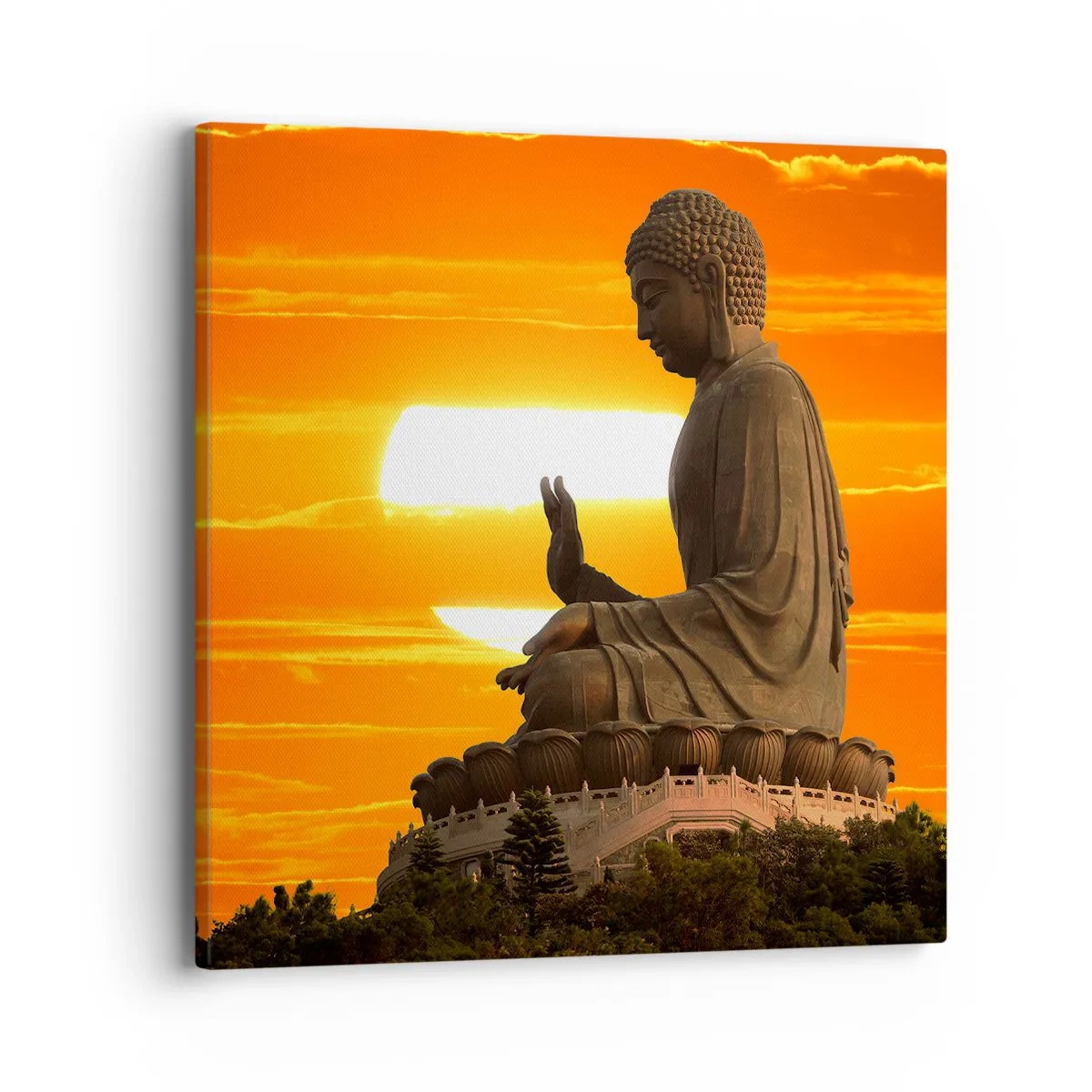 Canvastavla - Bild på duk - Utan rädsla för världen - 40x40 cm