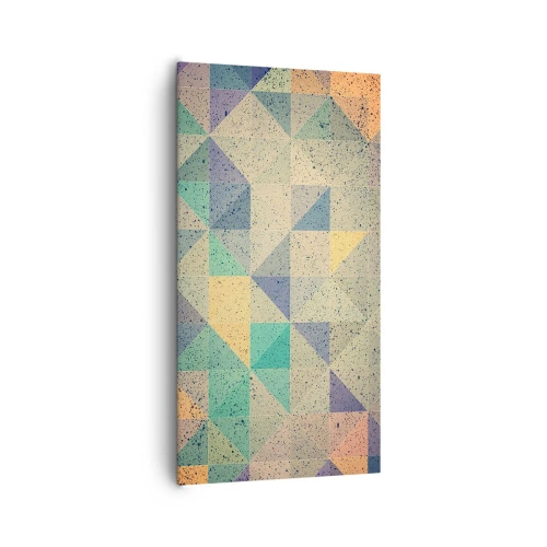 Canvastavla - Bild på duk - Trianglarnas republik - 65x120 cm