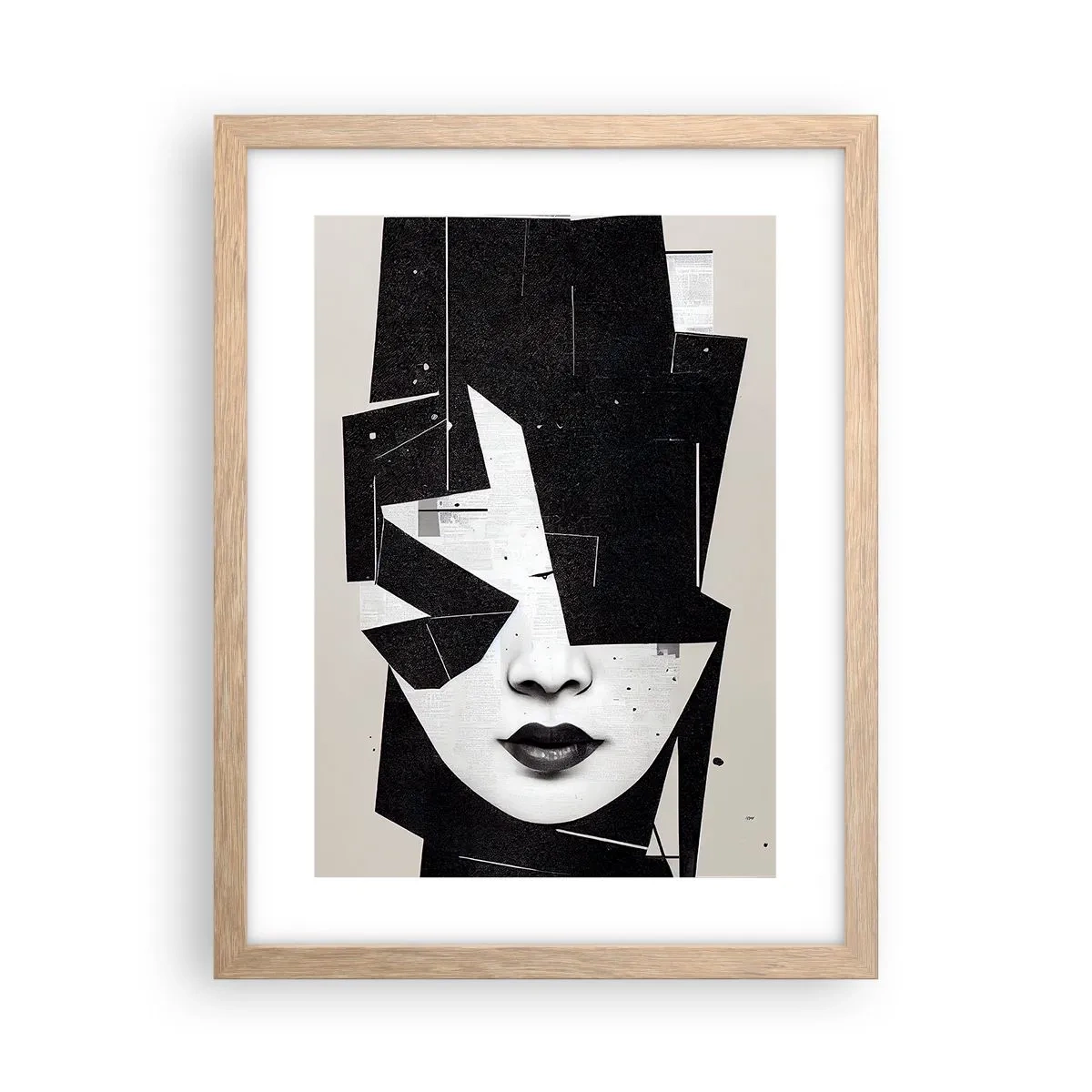 Affisch i ram av ljusek - Djupt dold - 30x40 cm