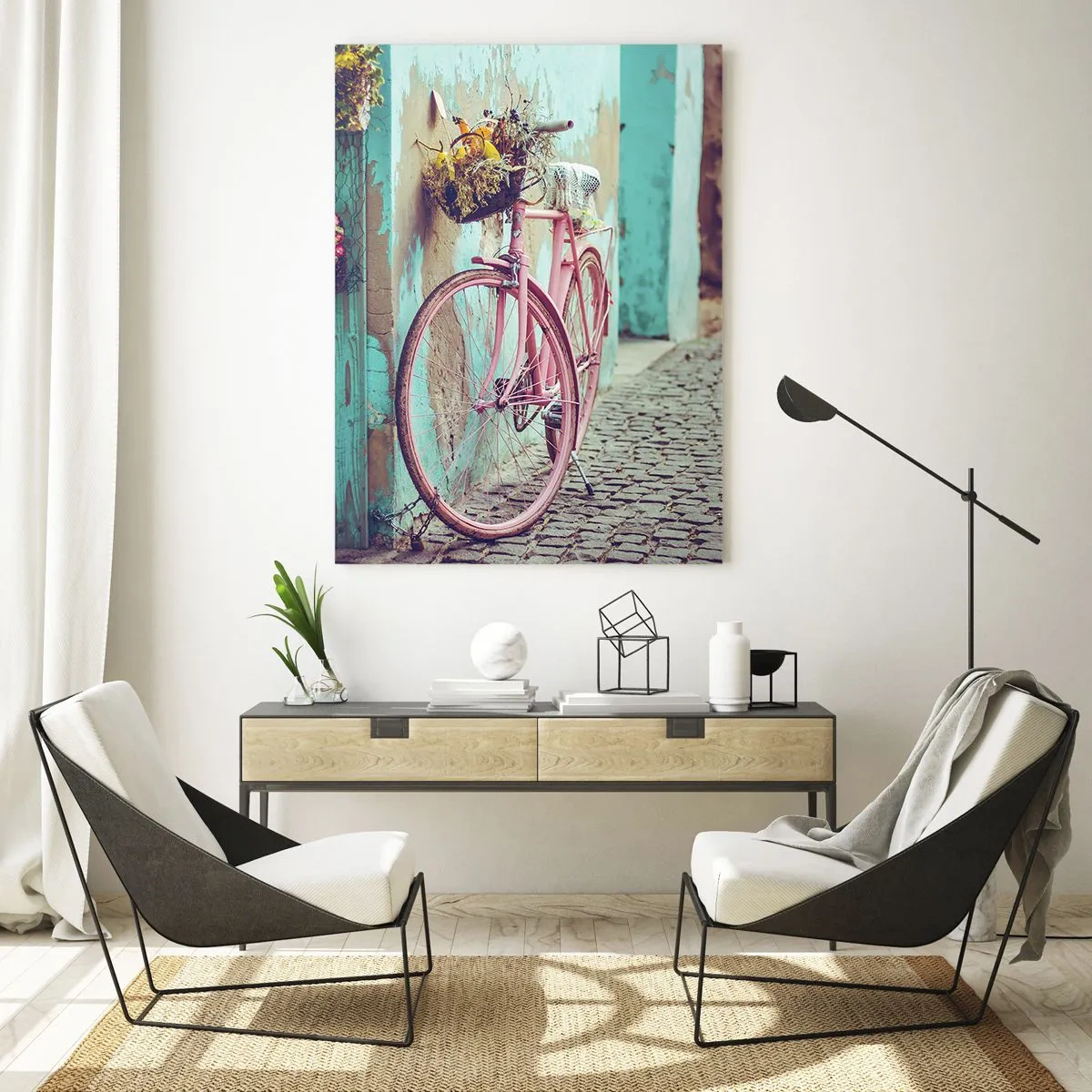 Glastavla - Bild på glas - Strax tillbaka - 80x120 cm