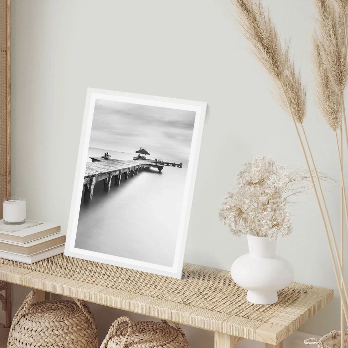 Affisch i vit ram - Ut i det oändliga - 40x50 cm